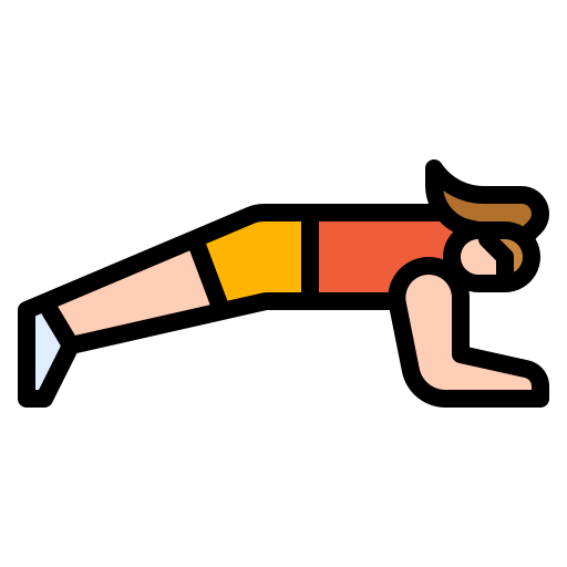 woman doing plank