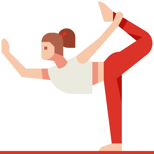 woman yoga stretching