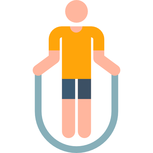 man with green thick jump rope jumping rope