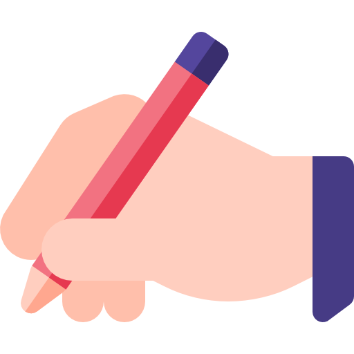 hands holding a pencil