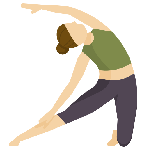woman doing yoga posture